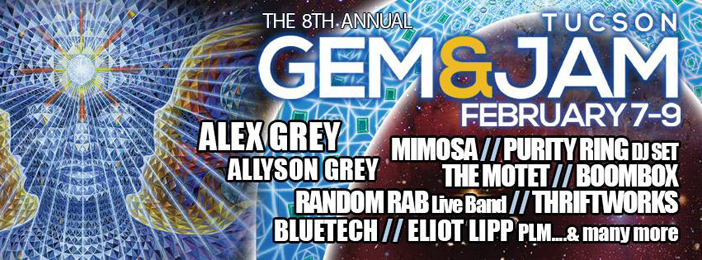 Gem & Jam Festival - 1102 W Grant - Tucson, AZ - Feb 7-9